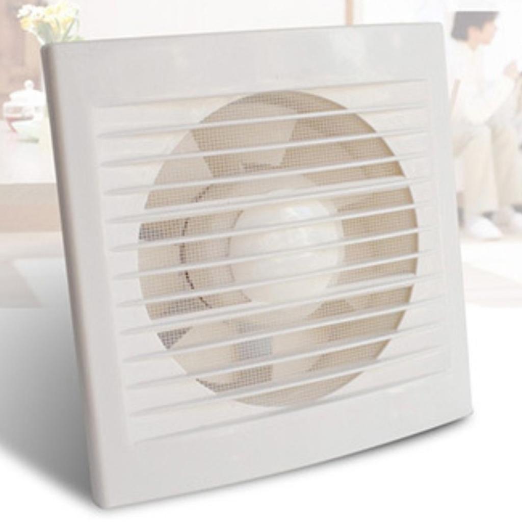 Kitchen Toilet Exhaust Fan Window Air Ventilation Blower Booster White 6inch