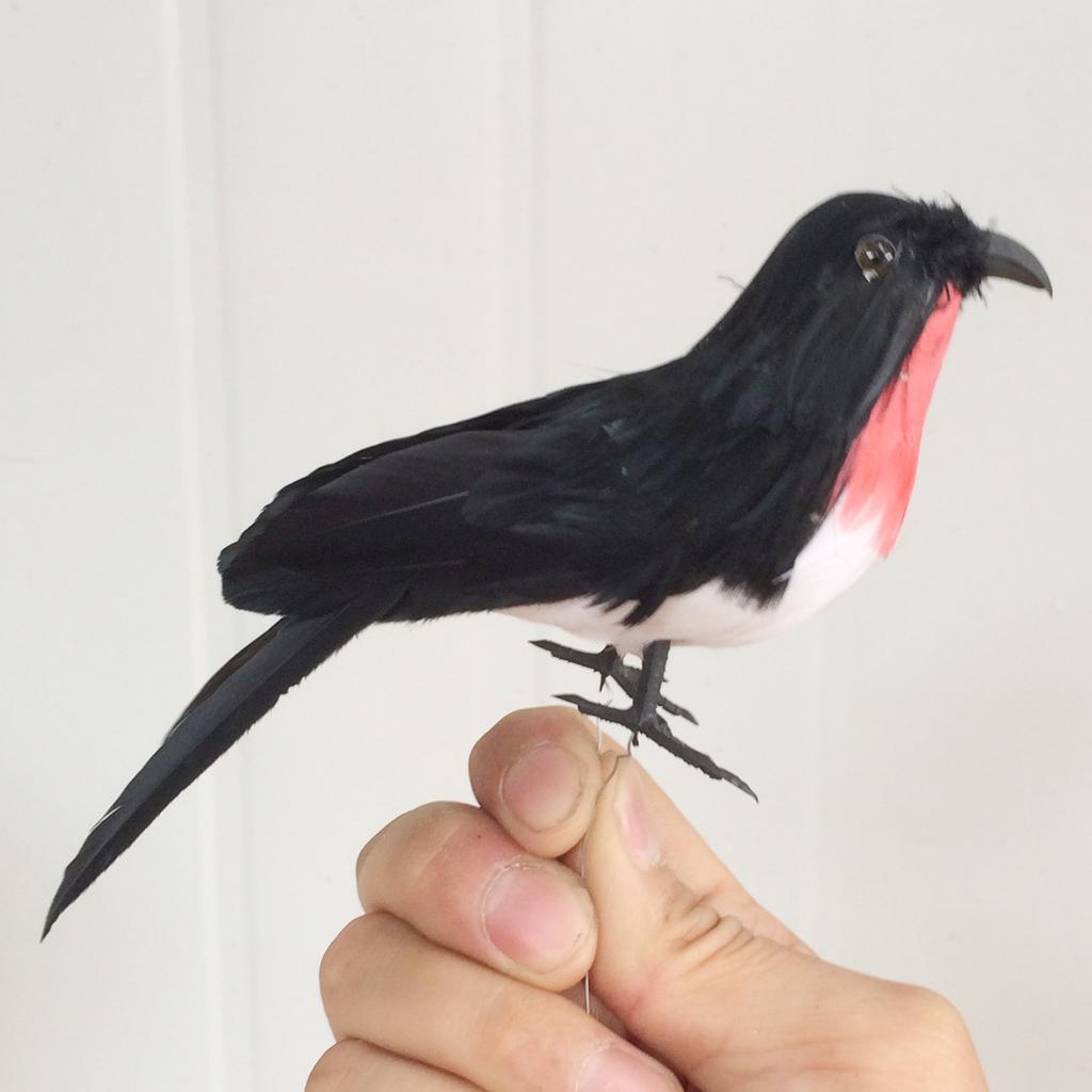 Realistic Birds Crows for Garden Weding Home Decoration  Black