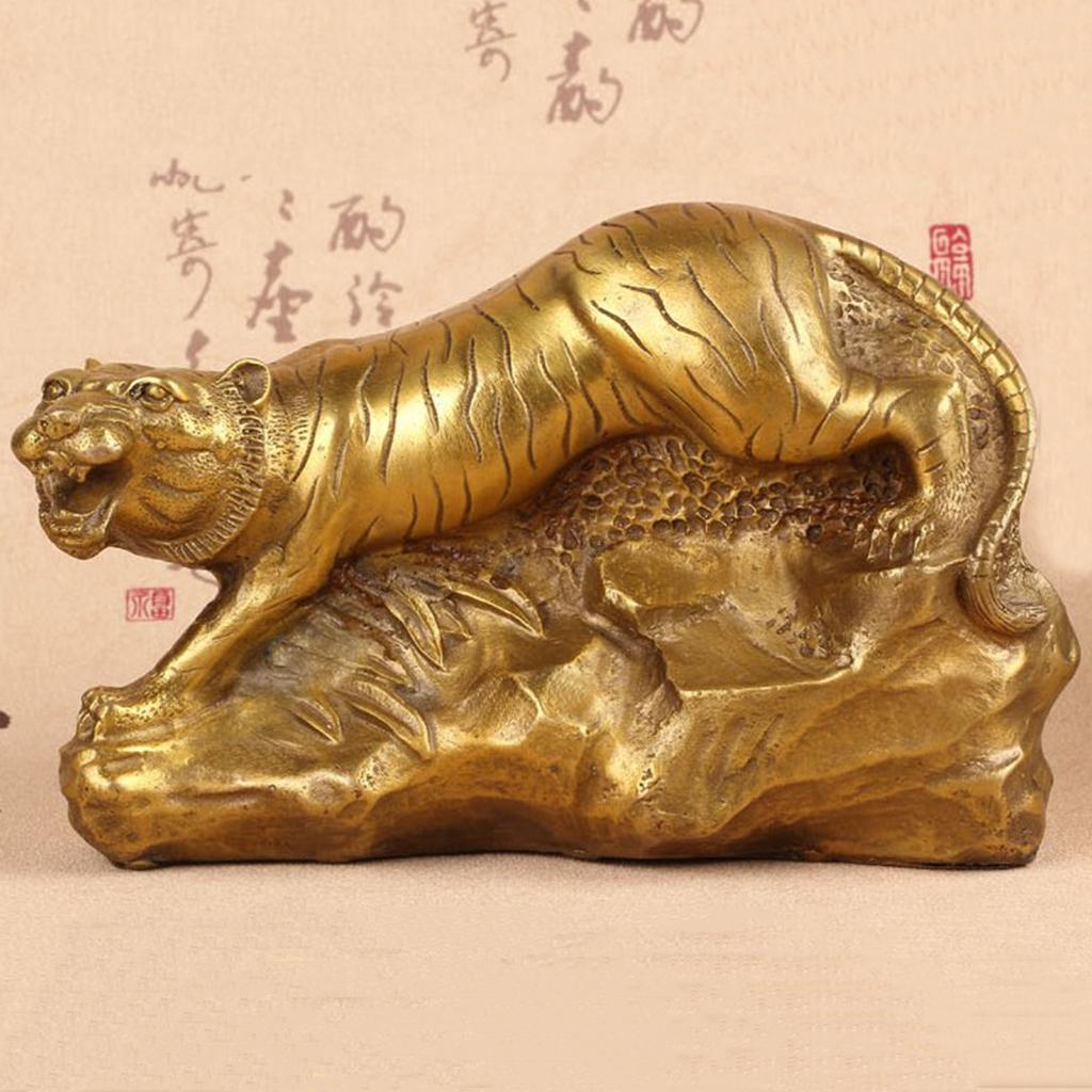 Blesiya Copper 12 Zodiac SHENGXIAO Animal Figurines Garden Ornament Dragon
