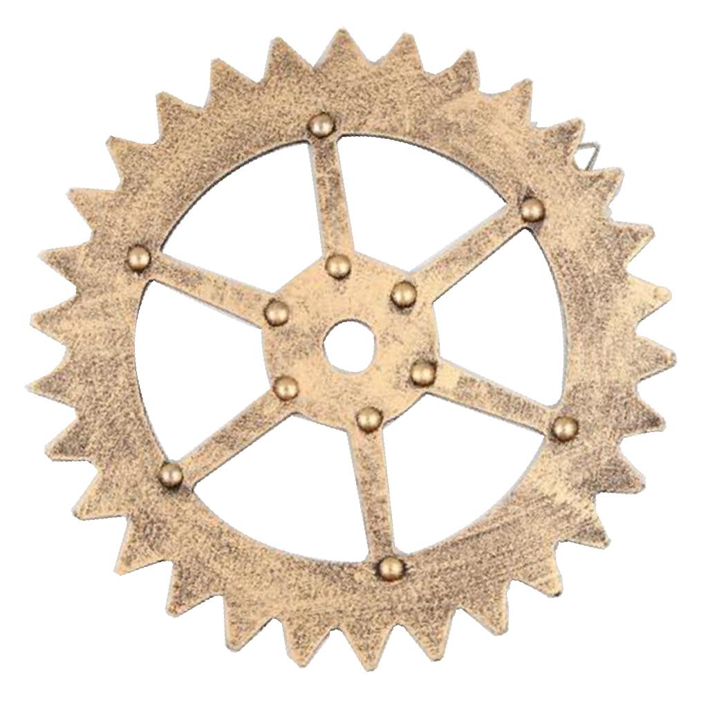Vintage MDF Steampunk Gear Wall Hanging Decor For Home Bar Cafe Golden-2