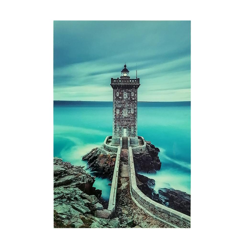 Signal Tower River Landscape DIY Wall Sticker Luminous Wall Sticker 30x45cm