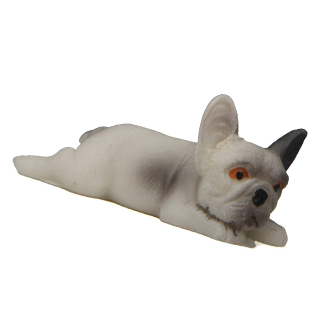 Small French Bulldog Model Animal Figure Toy for Home Decoration 07