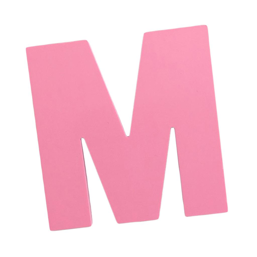 DIY 3D Pink Capital English Letters Wall Stickers M