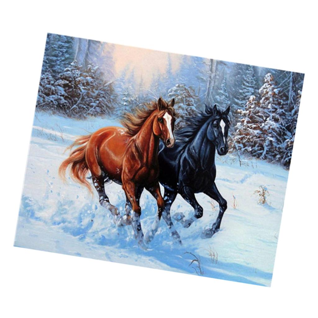 5D DIY Diamond Painting Horse Cross Stitch Embroidery Picture Horse