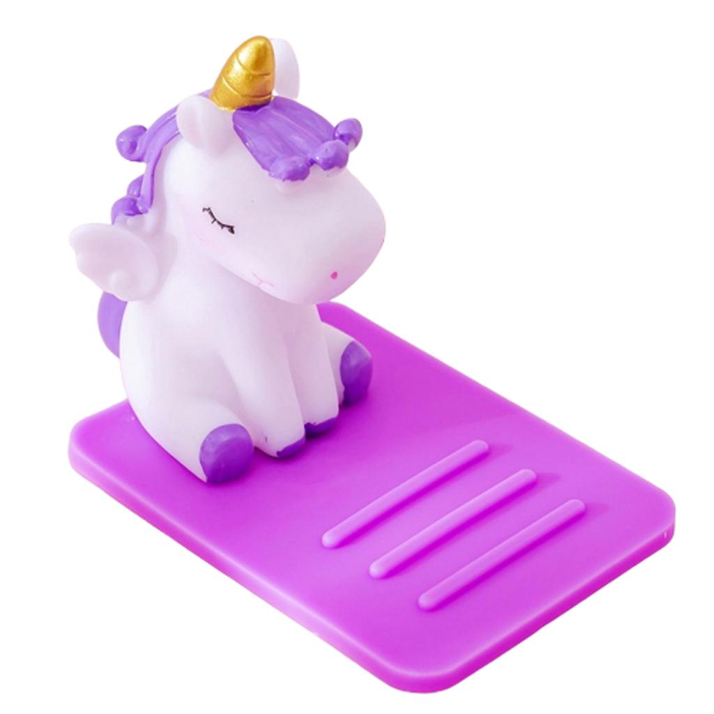 Cartoon Phone Holder Unicorn Animal Desktop Cell Phone Stand Holder Style02