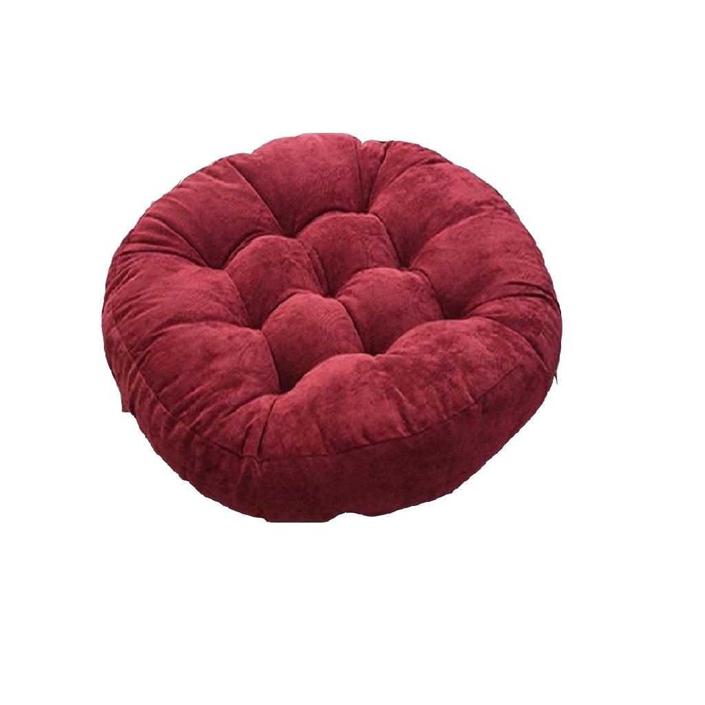 Round Office Seat Cushion Chair Pad Back Cushion Mat Tatami-mat Red