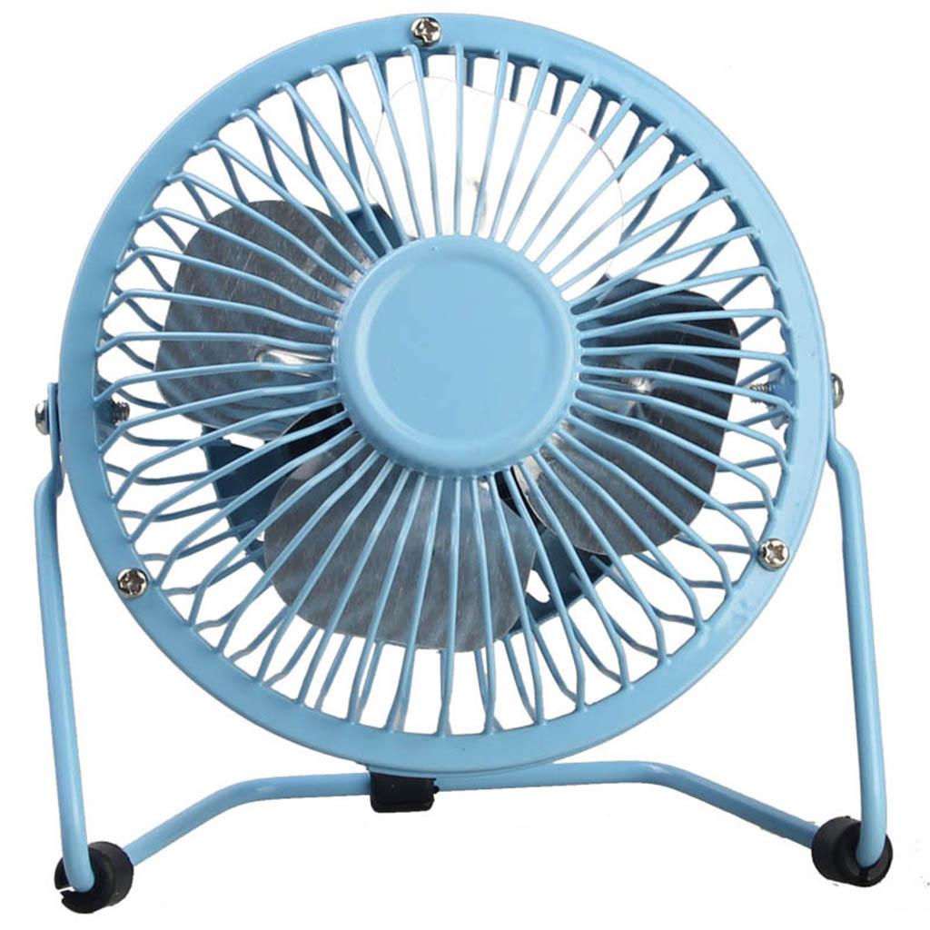 Portable USB Personal Fan Quiet Desk Fan Mini Handheld Fan Blue