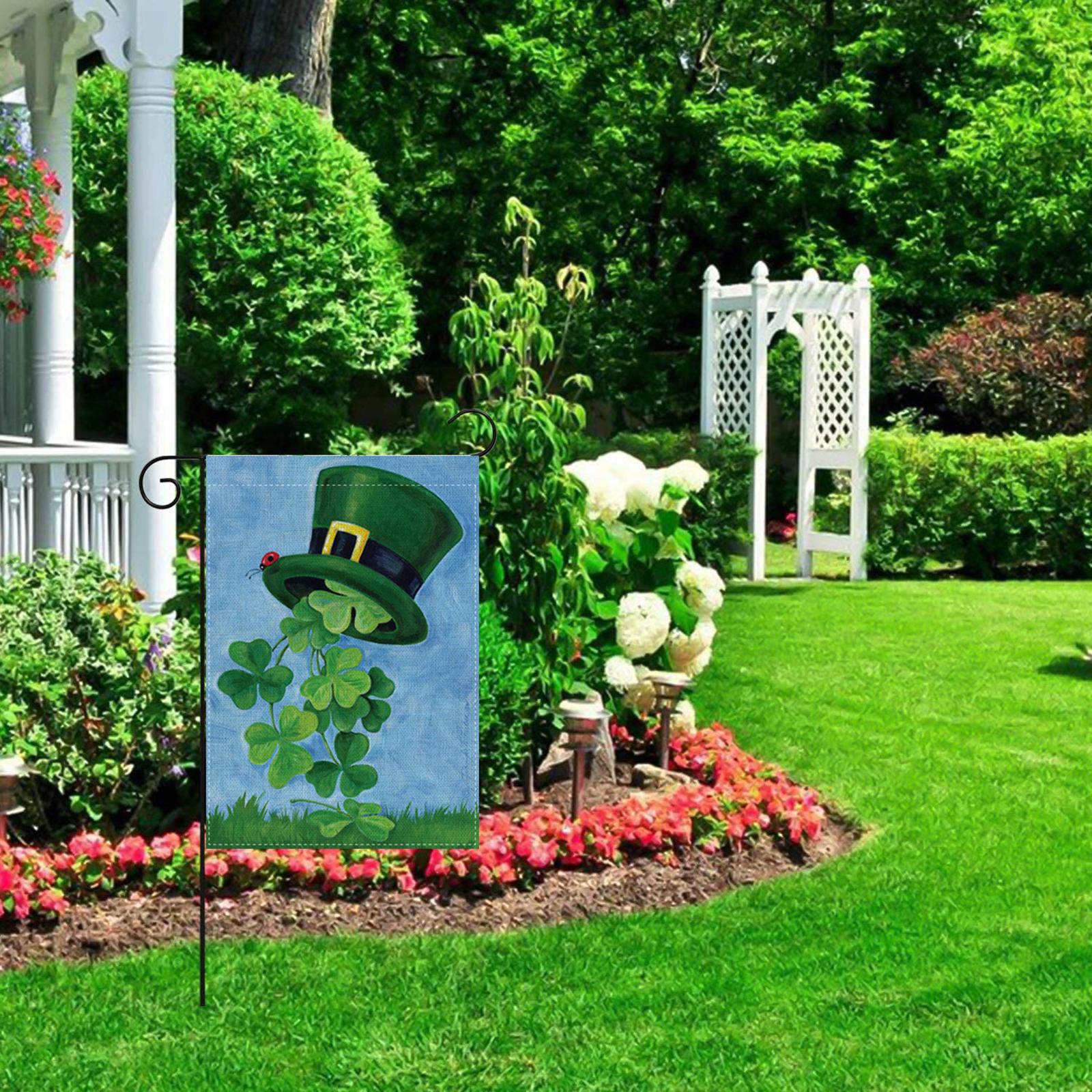 12x18'' Ireland Irish Shamrock Happy St Patricks Day Garden Flag Decor B