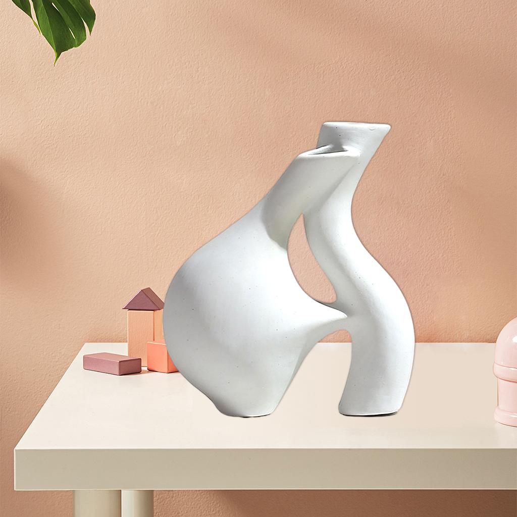 Elegant Ceramic Vase Simplest Decorative Studio Bookcase Decor Centerpiece E