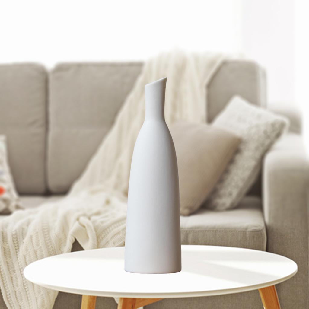 Nordic White Ceramic Flower Vase Photo Props Centerpieces Home Kitchen B
