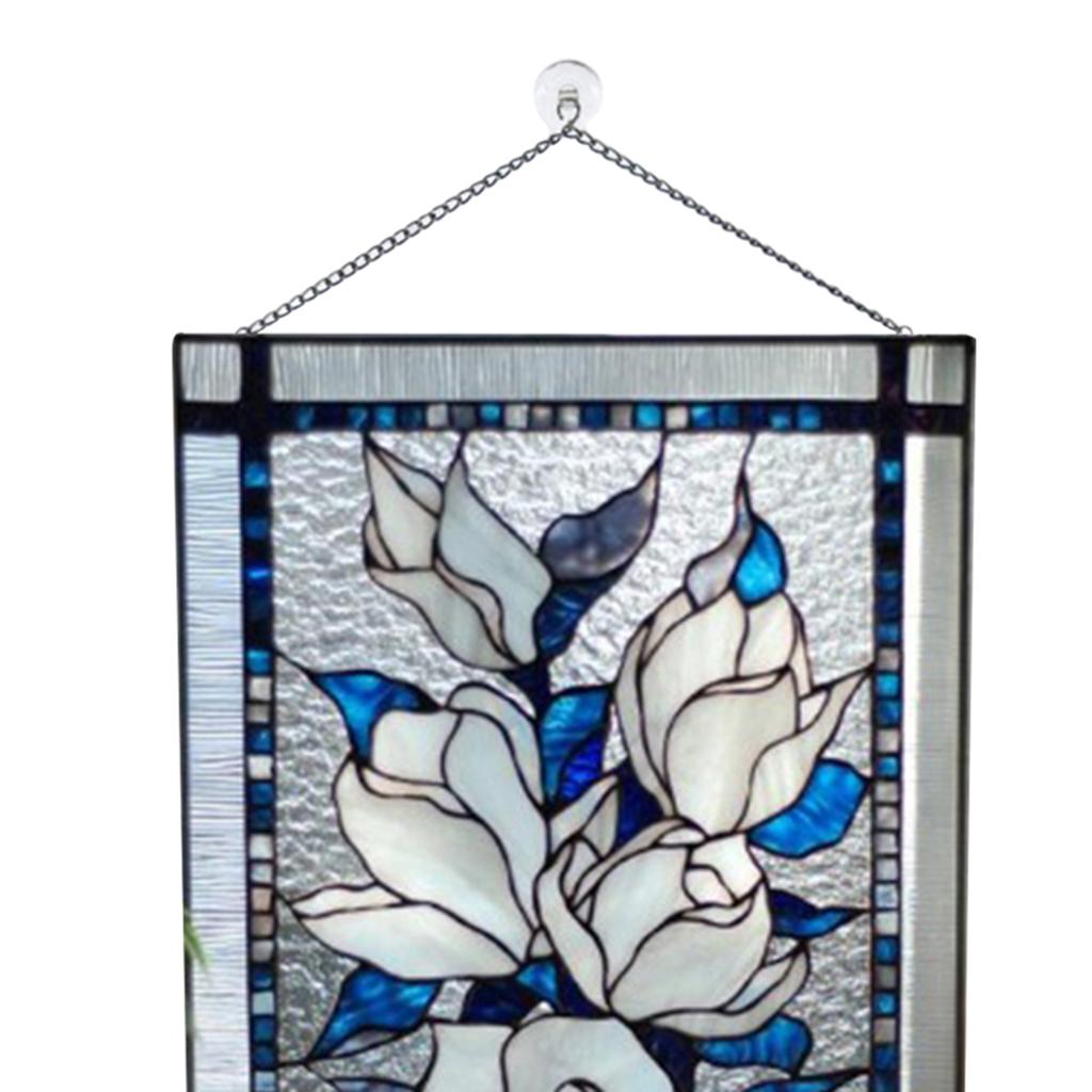 2pcs Stained Rectangle Window Panel Wall Decoration 