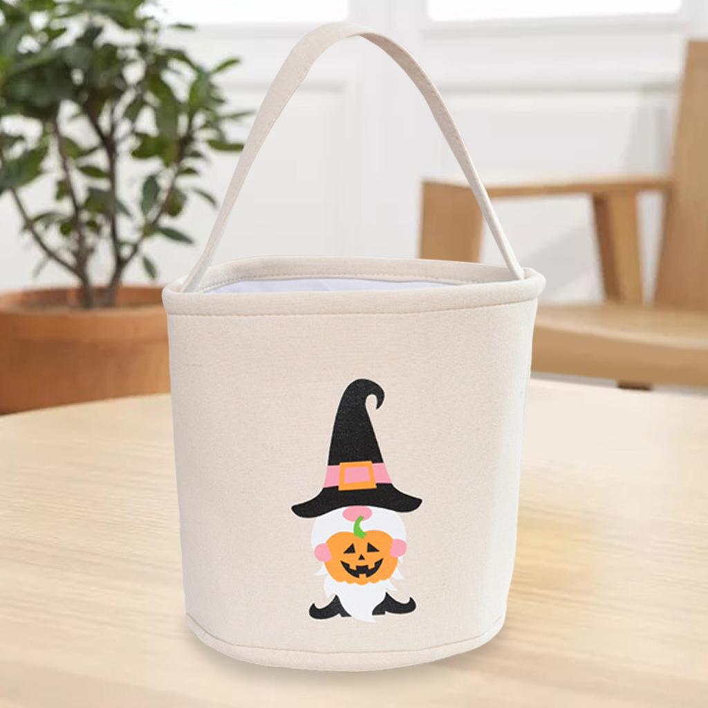 Halloween Trick Bag Goody Snack Tote Bucket Gift Bags Party Favor White 2