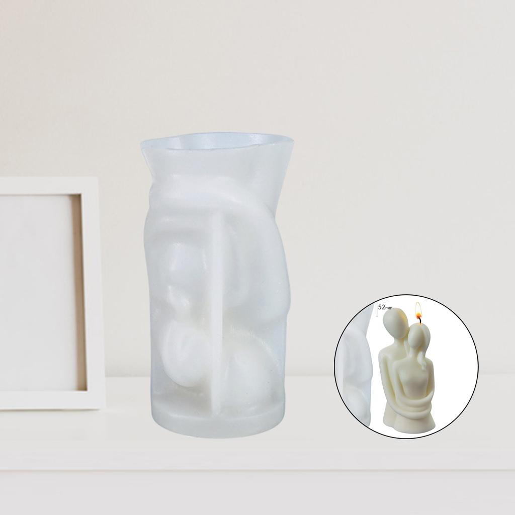 Couple Lover Portrait Model Silicone Mold Epoxy Candle Making Mould Couples