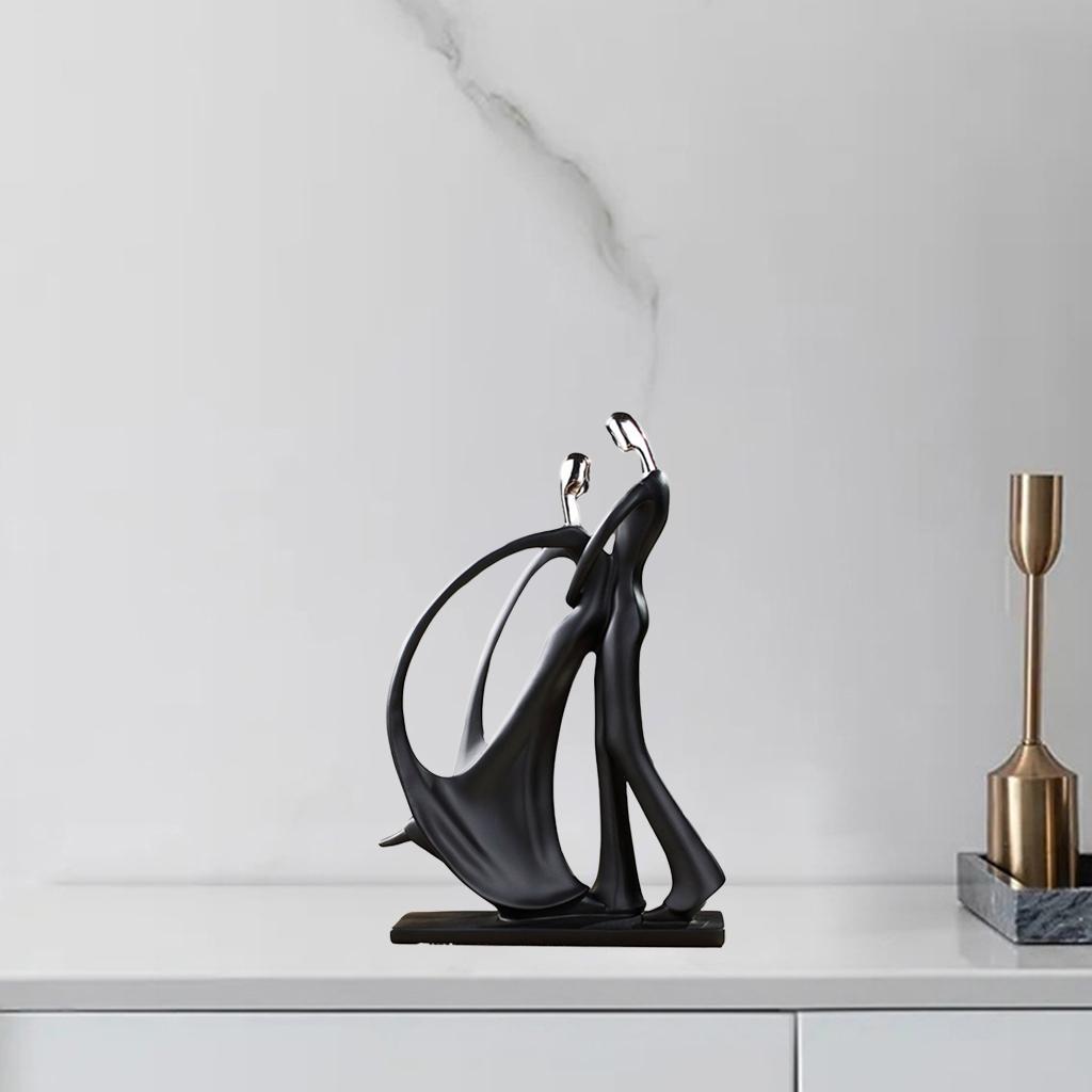 Dancing Couple Resin Romantic Ornaments Figure for Desktop  26x5.6x16cm