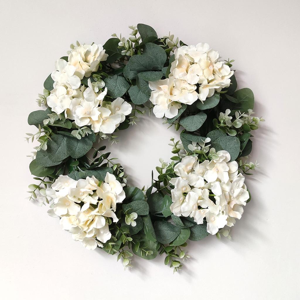 Floral Wreath Round Peony Spring Summer Garlands for Fireplace Porch E