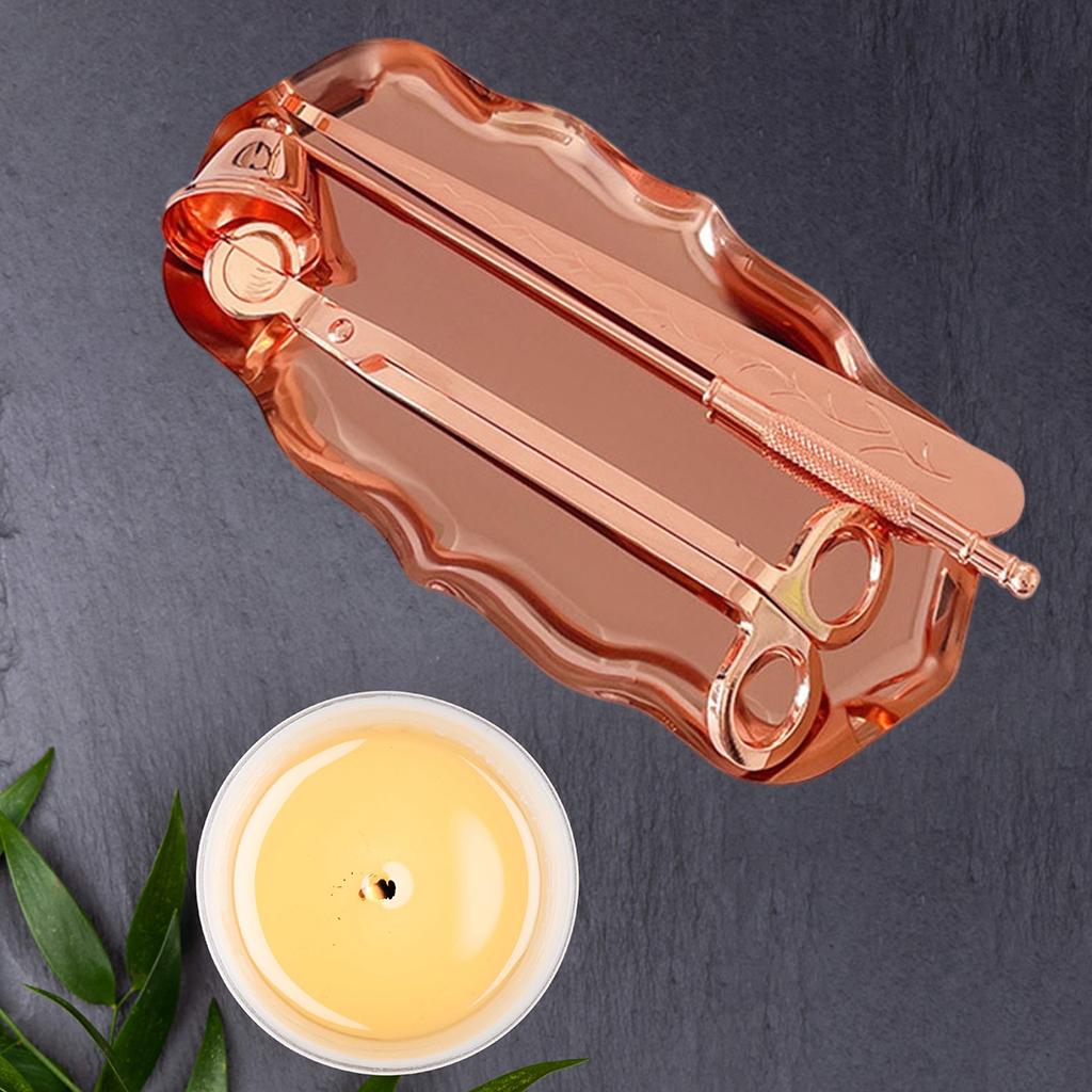 Stainless Steel Wick Snuffer Tool Candle Trimmer Candle Making Rose Gold