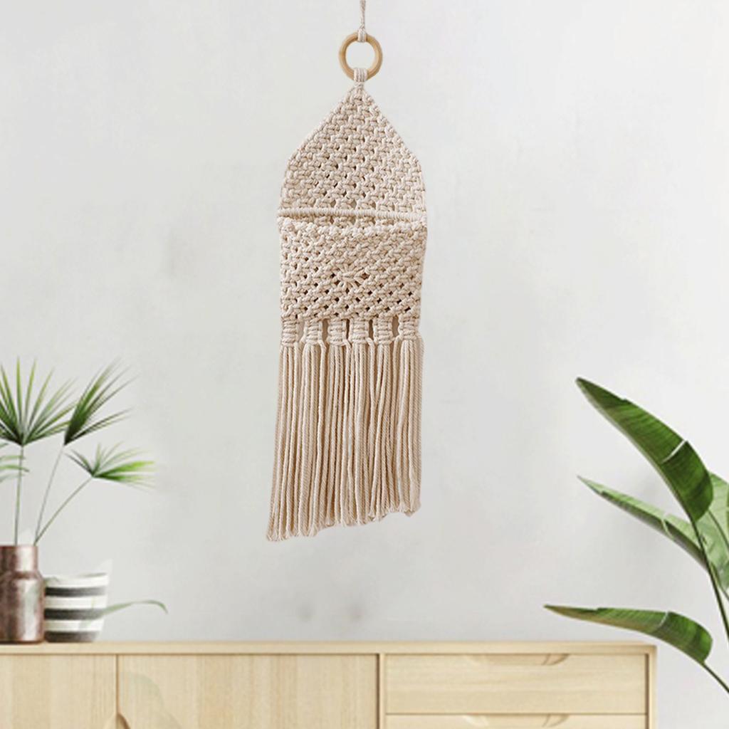 Macrame Dream Catcher Pendant Tassels for Bedroom Ornament Craft Living Room