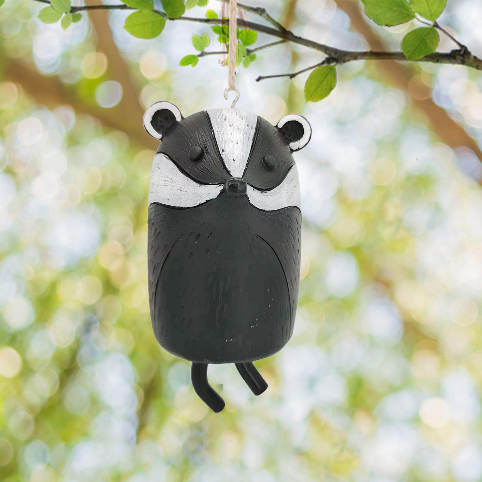 Cute Rustic Animal Wind Chimes Hanging Aeolian Bell for Gift Garden Decor F