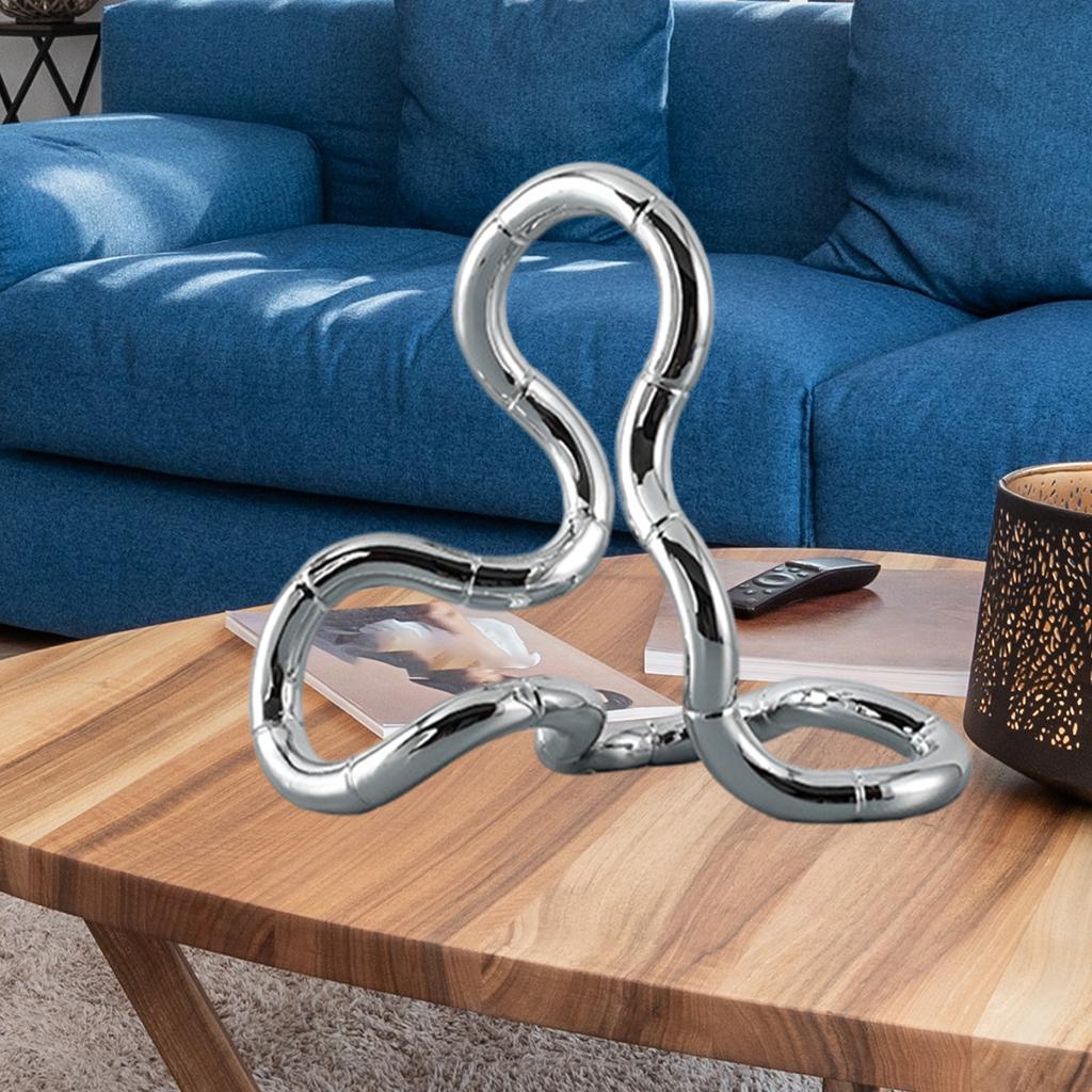 Resin Line Sculpture Figurine Statue Art Craft for Desk Bookshelf High