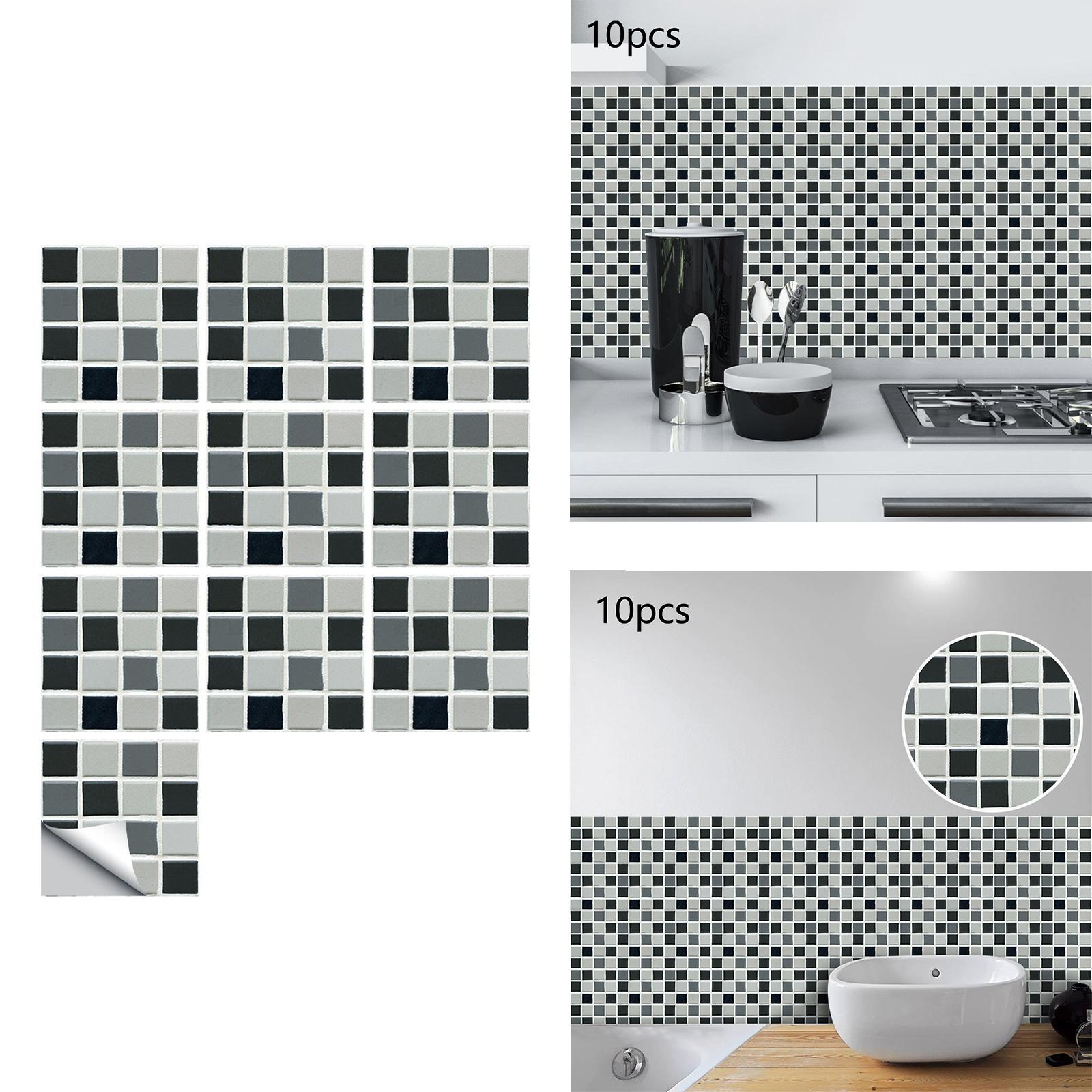 Wall Tile Sticker Wall Panel Backsplash Tiles Bathroom Kitchen Home Decor A 15x15cm 