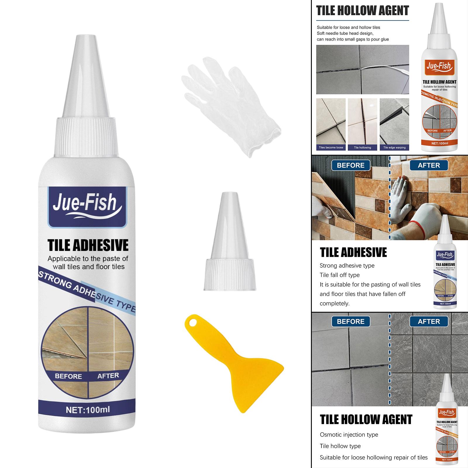 100ml Multi Purpose Tile Adhesive Repair Glue for Indoor Bathroom Restoring