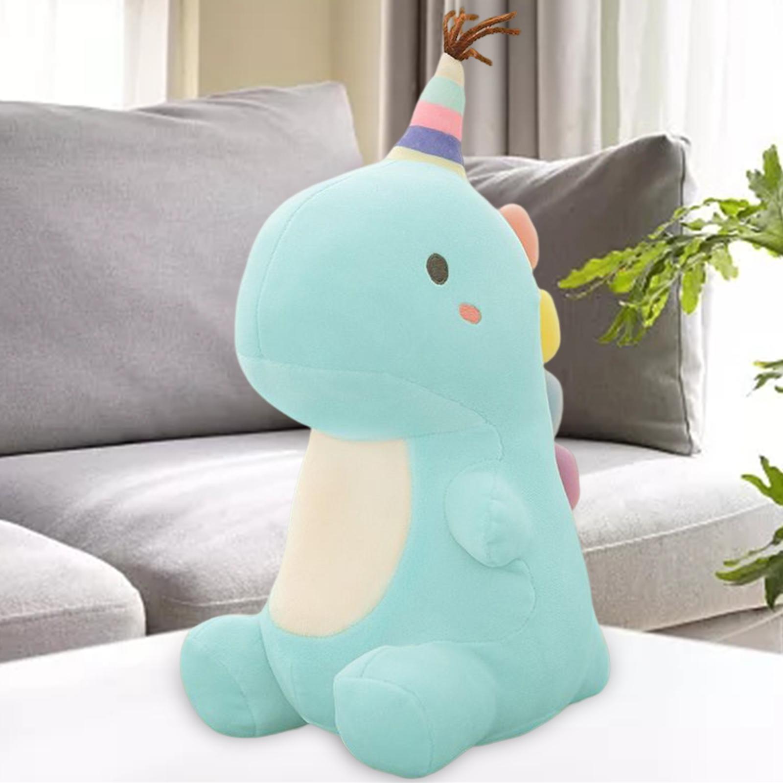 Cute Dinosaur Plush Toy Home Decor Stuffed Doll Birthday Gift Children blue