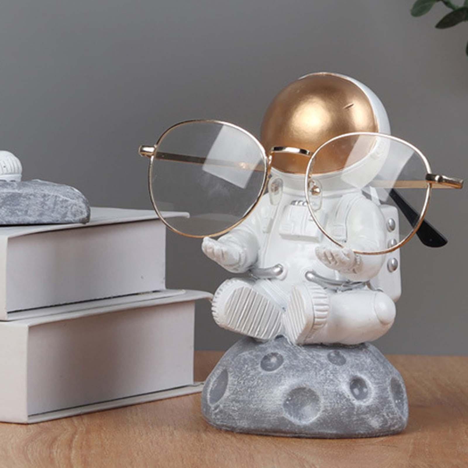 Astronaut Glasses Holder Eyeglasses Display Stand Decor Seated