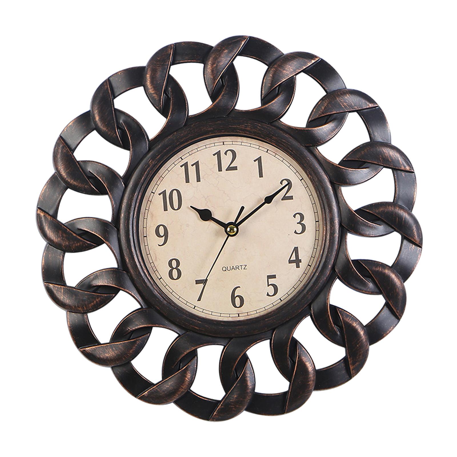 Wall Clock Silent Black