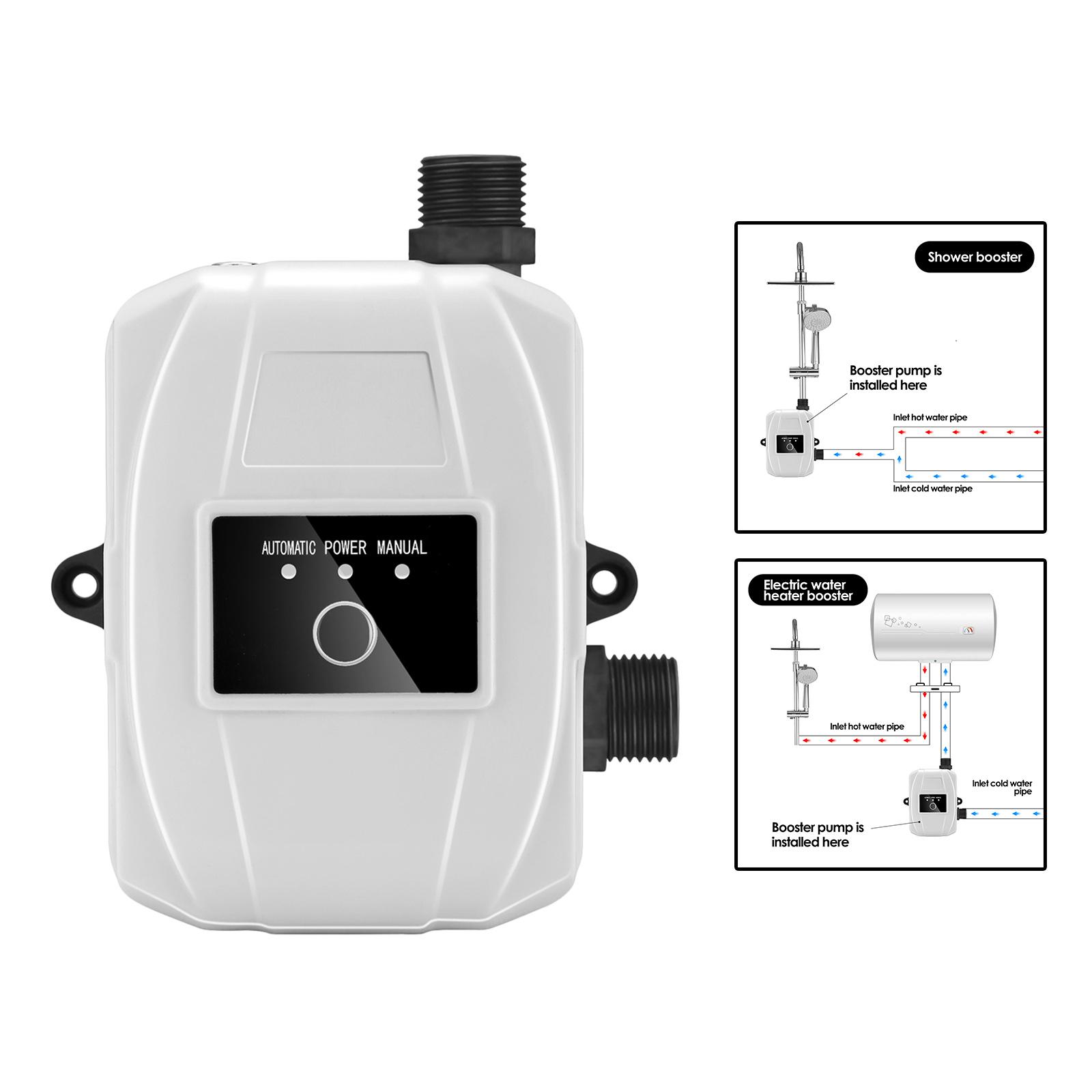 Water Pressure Booster Pump Pressurizing for Shower Water Heater Boost White