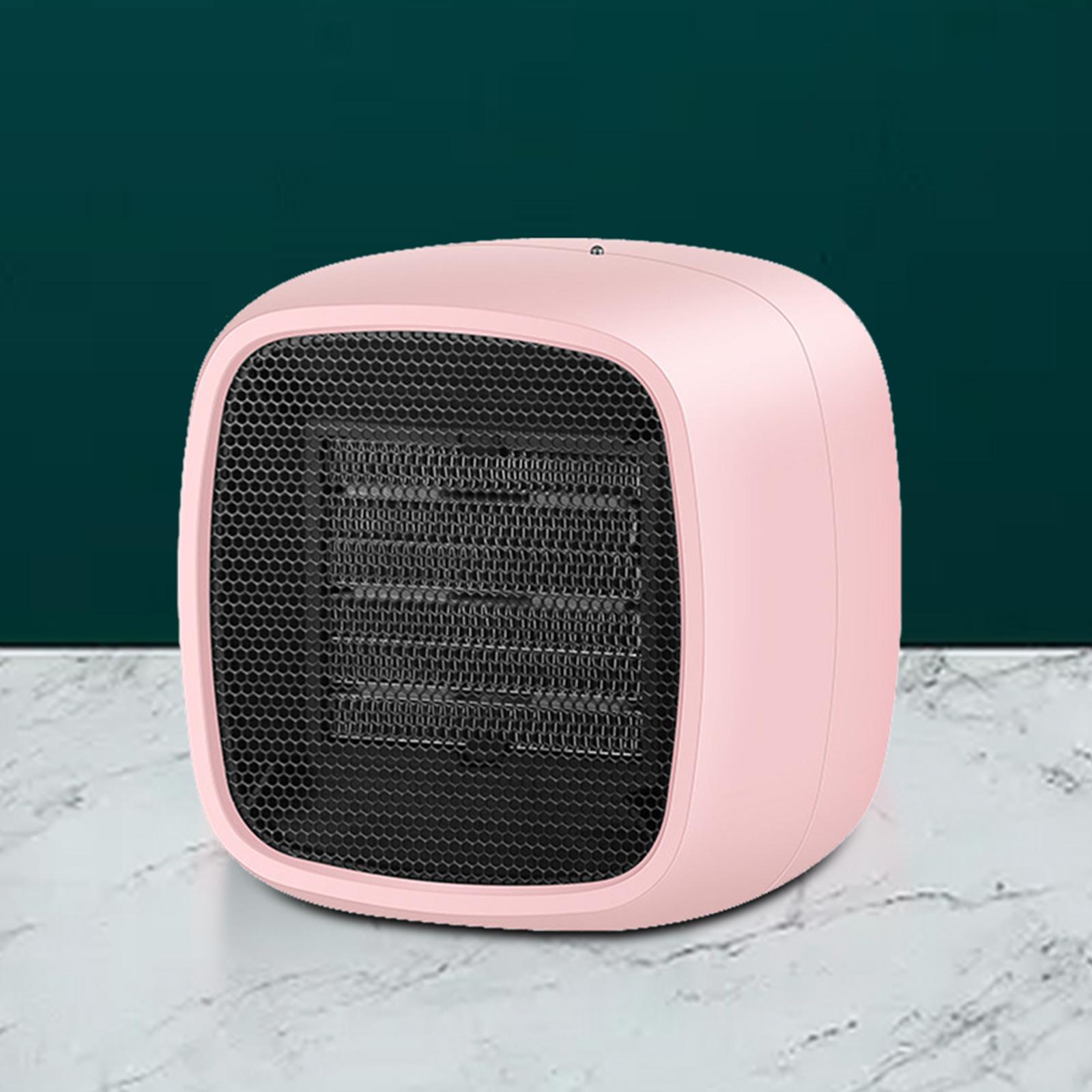 Mini Personal Heater 800W PTC Ceramic Home Bedroom Pink