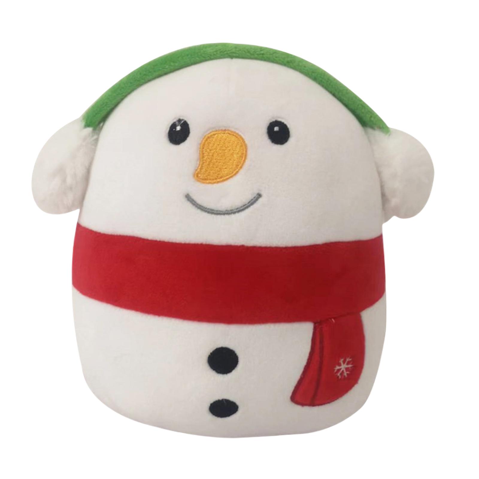Christmas Plush Toy Stuffed Doll Cartoon Throw Pillow Snowman
