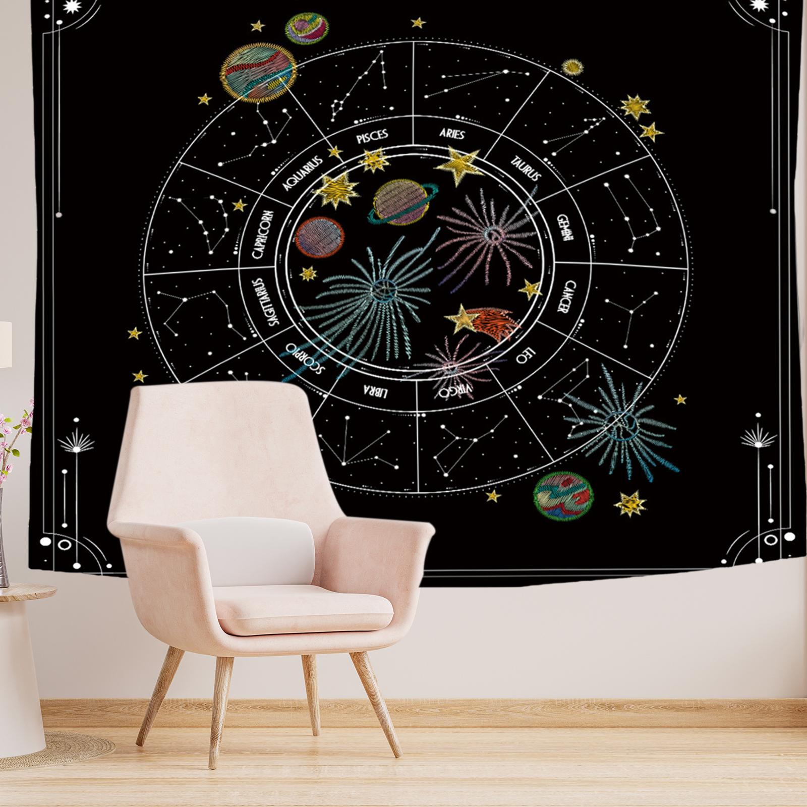 Bohemia 12 Constellation Tapestry Home Decoration Ornament Wedding