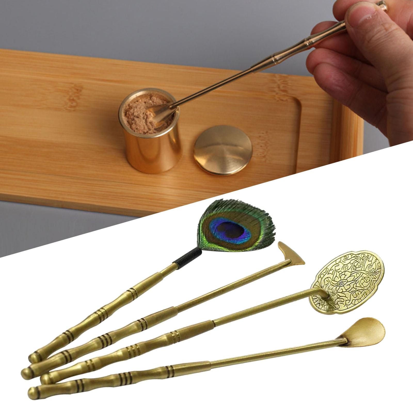 Home Incense Making Kit Feather Sweep Brass for Incense Burner Supplies