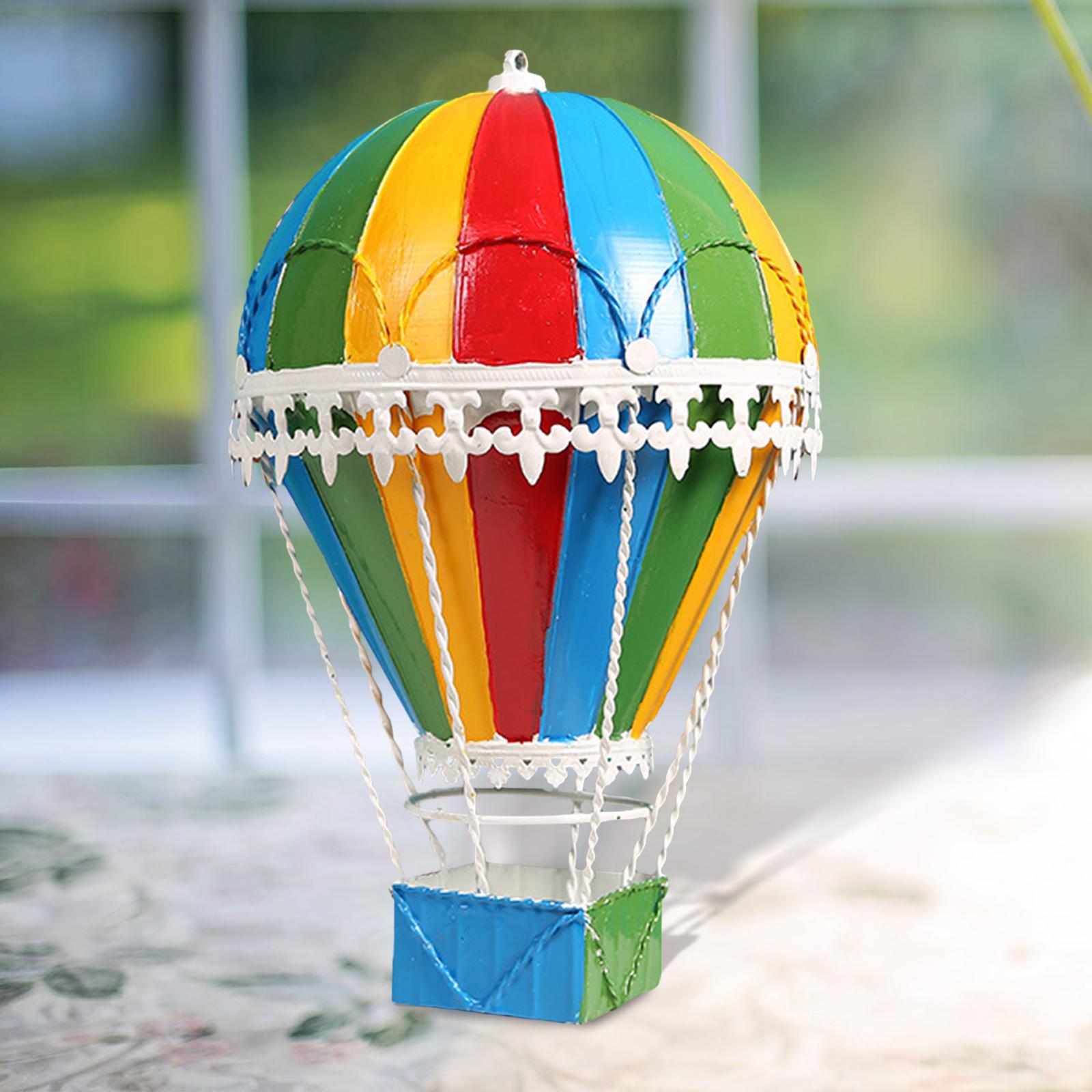 Hot Air Balloon Ornament Pendant Decorative Home Desktop Scene Layout Four Colors