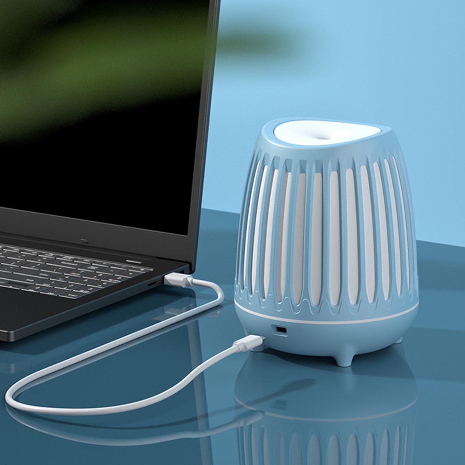 Air Humidifier Essential Oil Diffuser Timer USB Night Light Silent Blue