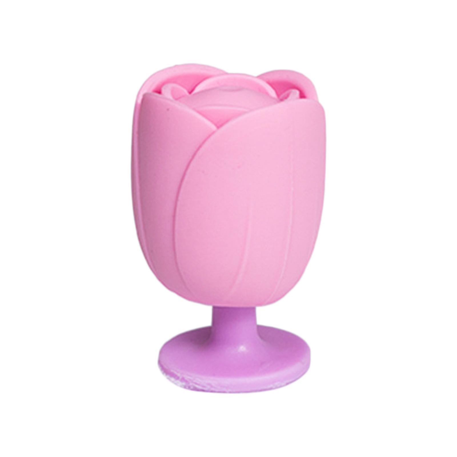 Floral Toilet Cover Lifter Avoid Touching Portable Lift Tool for Office Violet Set