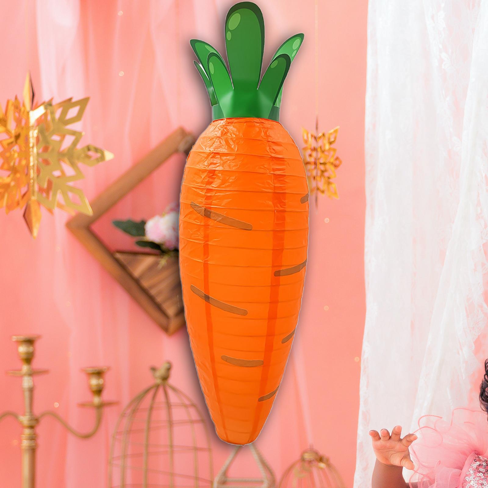 Carrot Paper Lanterns Crafts Easter Ornaments for Home Weddings Festival