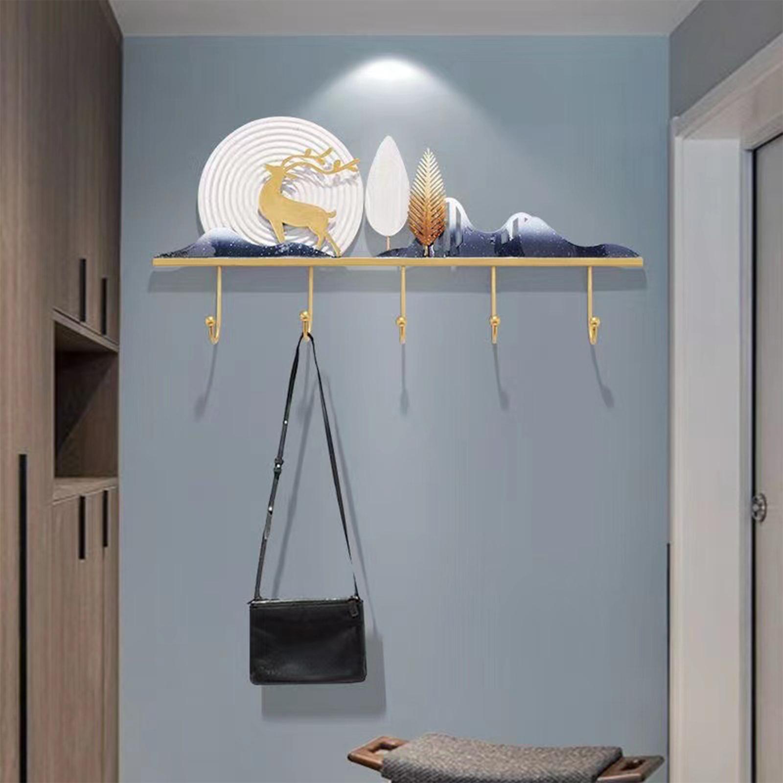 Wall Mounted Clothes Hat Rack Living Room Animal Theme Hooks Oranments