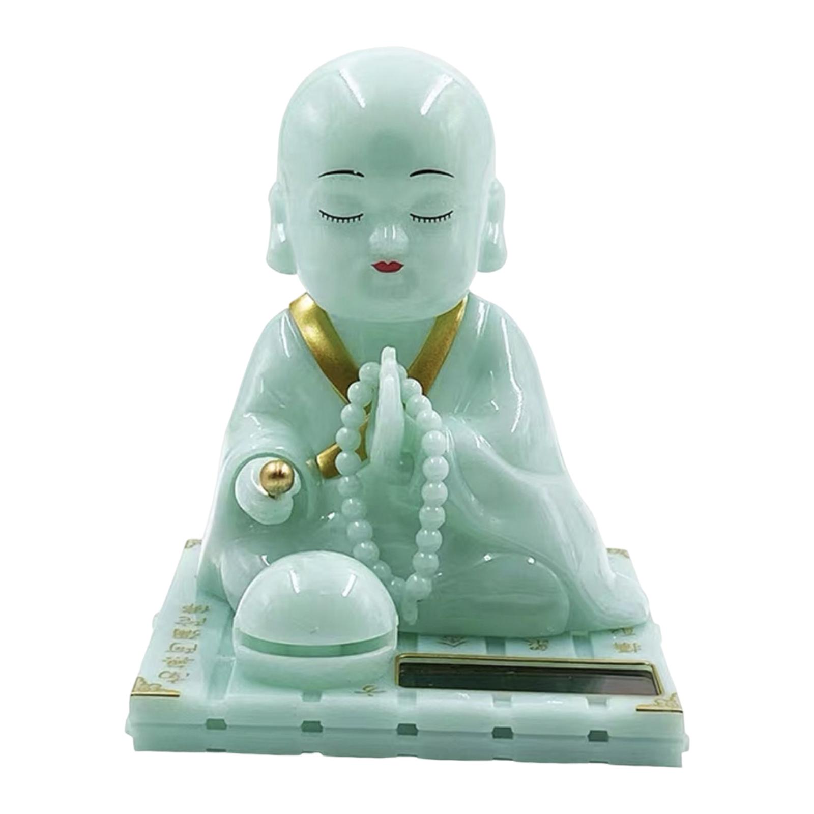 Monk Figurine Green