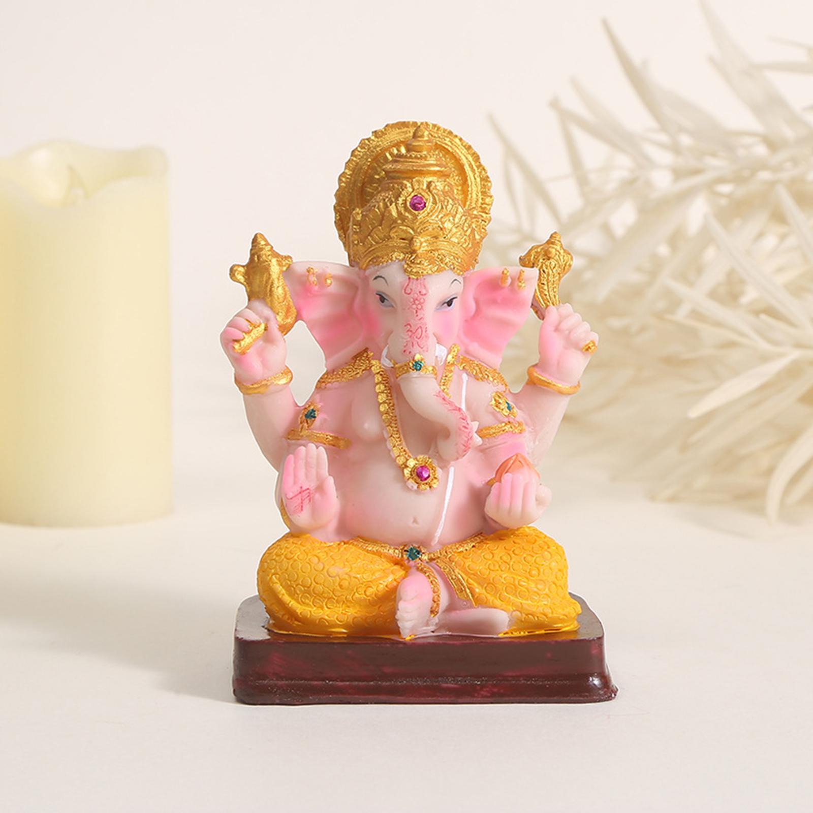 Ganesha Statue Decoration Gift Hindu Elephant God Statue for Home Decoration Style B