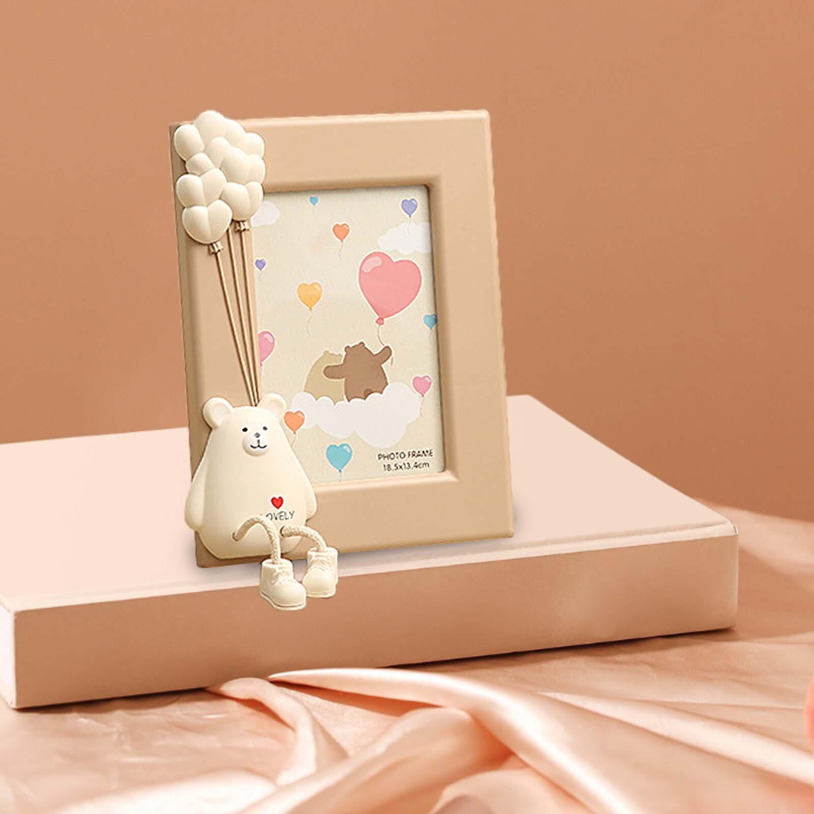 Cartoon Mouse Balloon Photo Frame Pictures Holder for Restaurant Dorm Studio Coffee Vertical