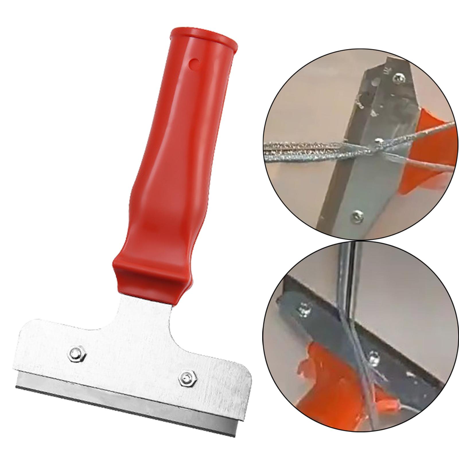 Putty Scraper Sturdy Paint Scraper for Home Wallpaper Tiles Red