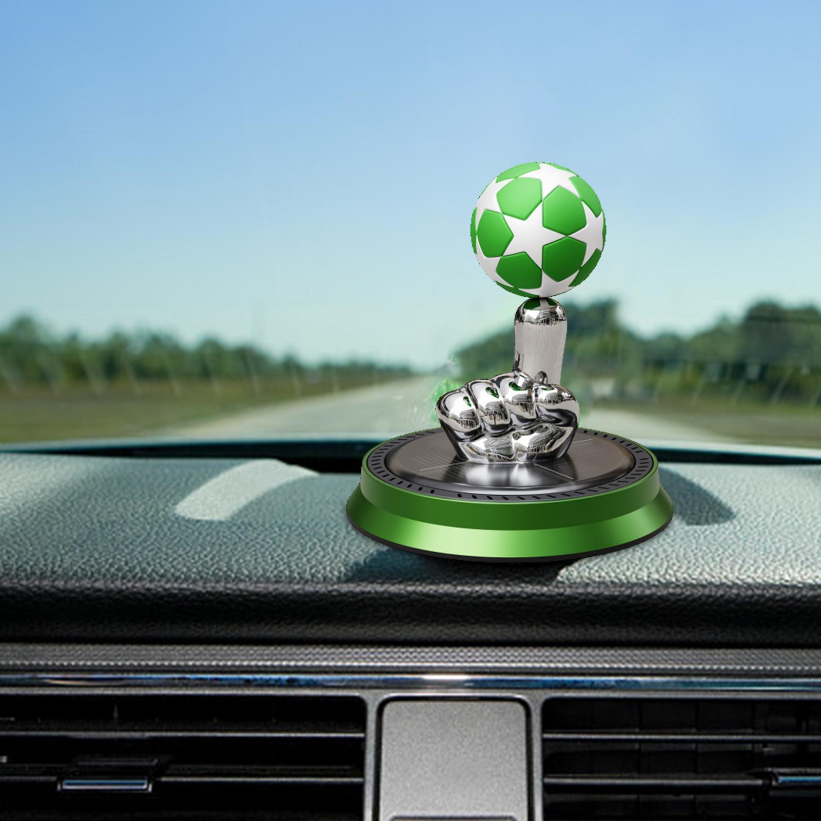 Solar Powered Car Air Freshener Car Essential Oil Diffuser Green