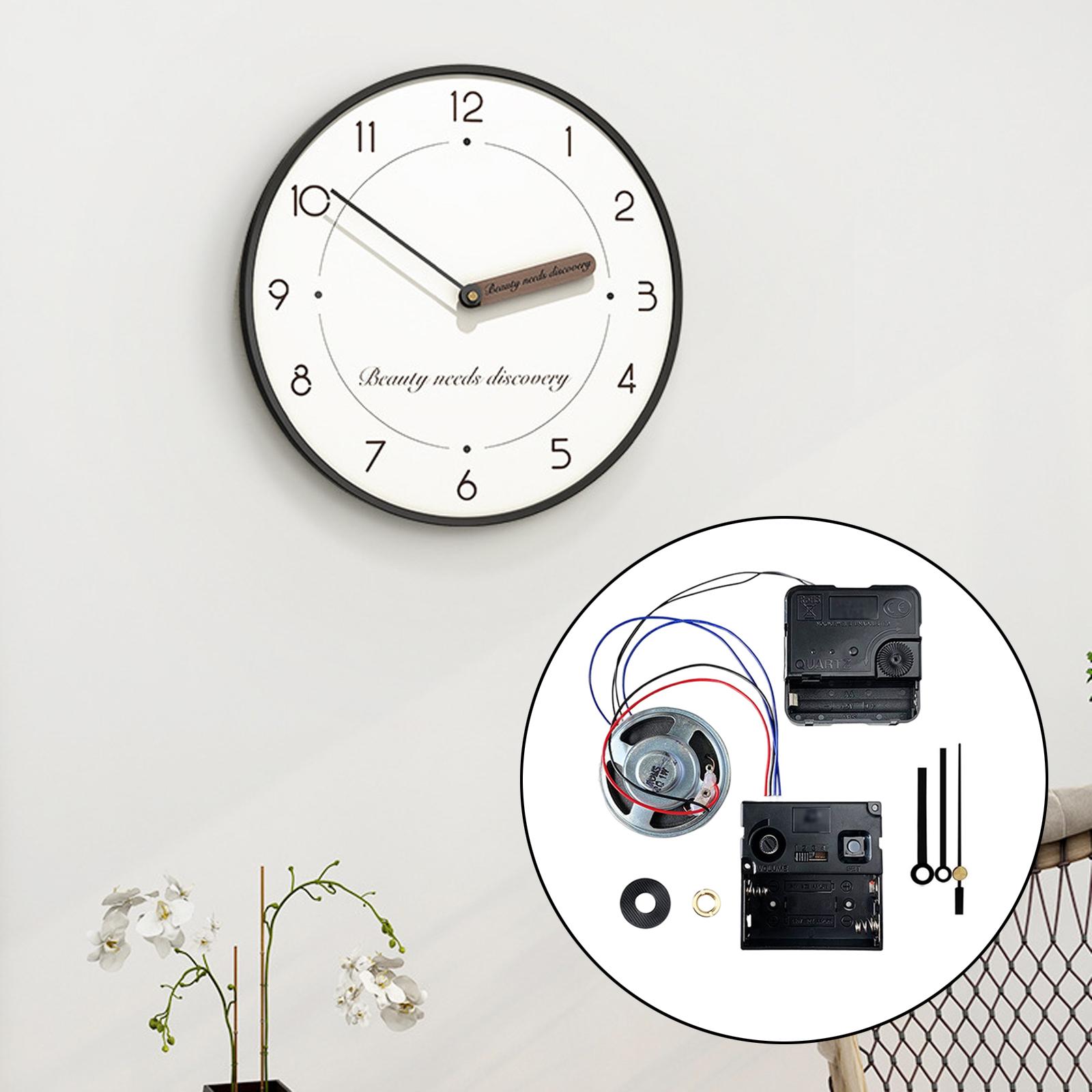 DIY Wall Clock Movement Mechanism DIY Clock Accessories with Music Chime Box Style C