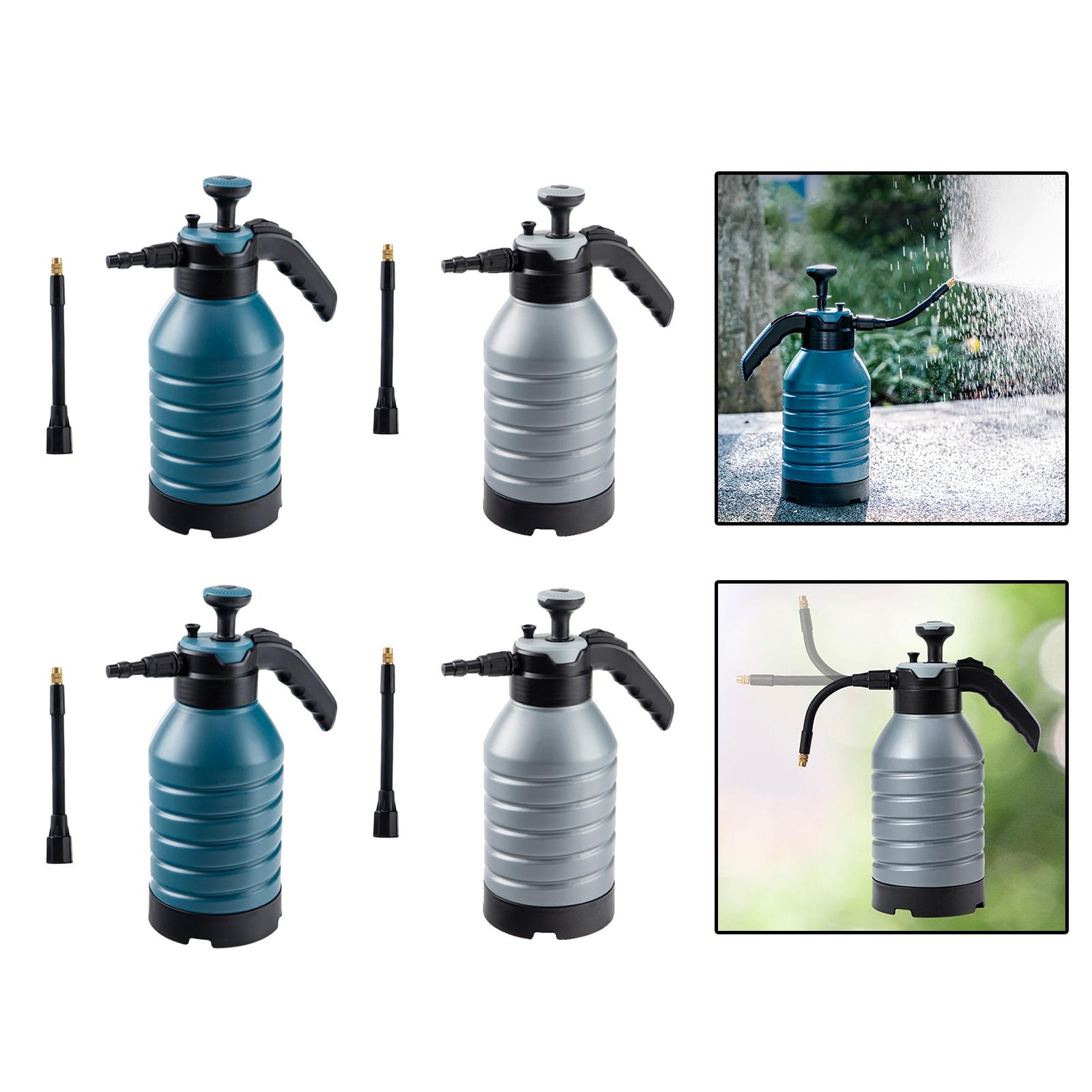 Pump Pressure Water Sprayer Bottle Handheld Garden Pump Sprayer for Spraying Blue Color Metal Rod