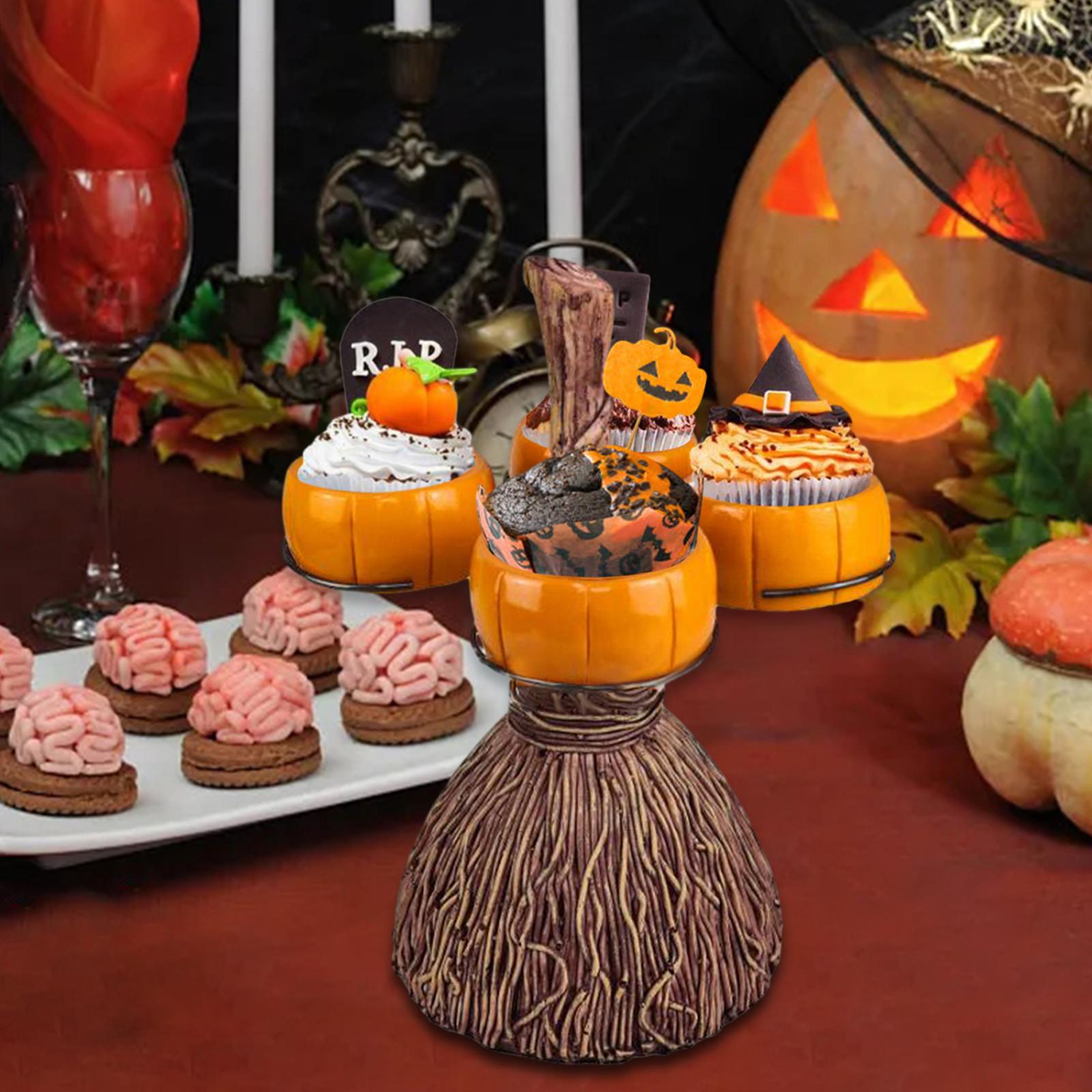 Halloween Pumpkin Snack Food Bowls Snacks Supplies Pumpkin Shape for Dessert 4 Bowls