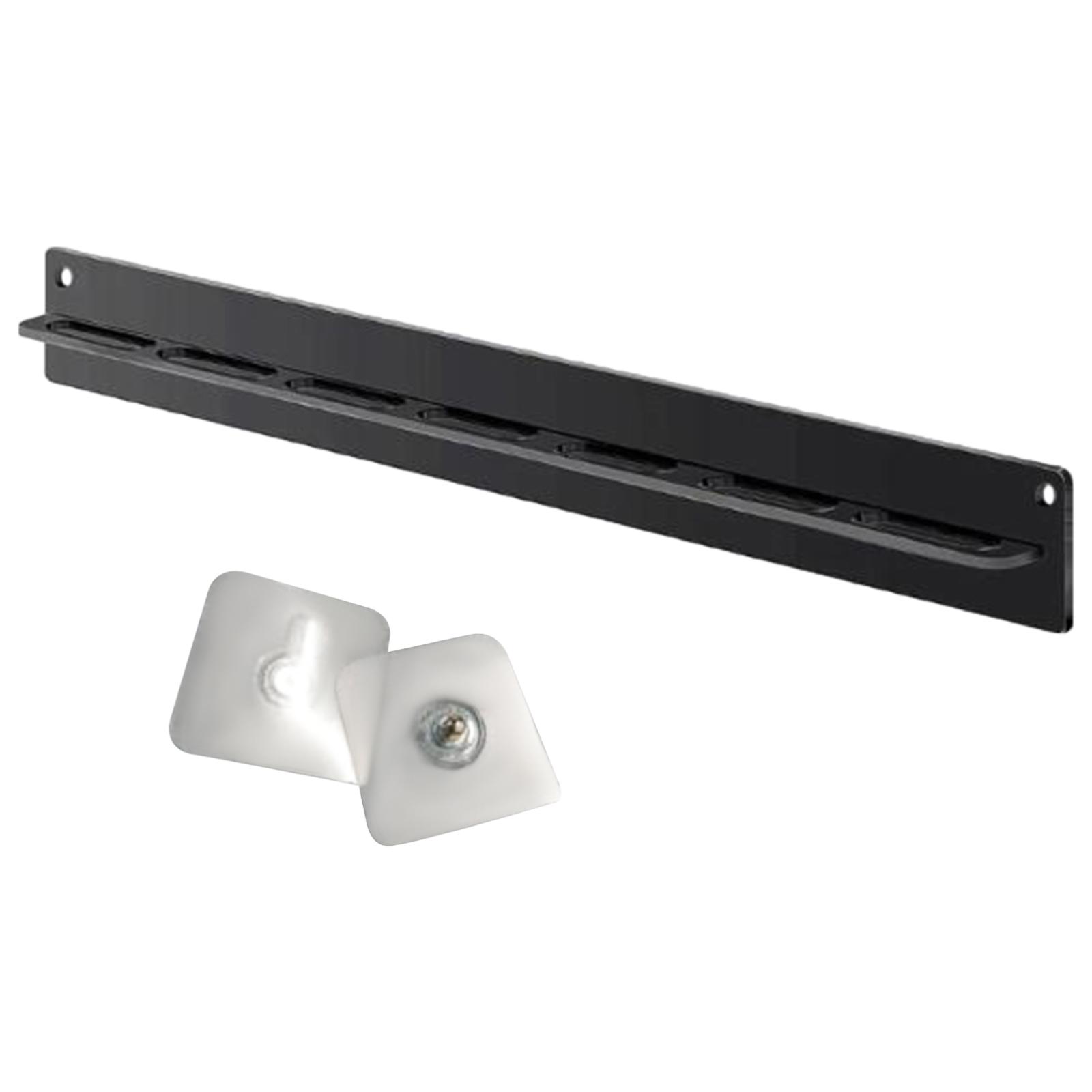 Spectacle Shelf Wall Mounted Acrylic Sunglasses Organizer for Entryway Shelf Black