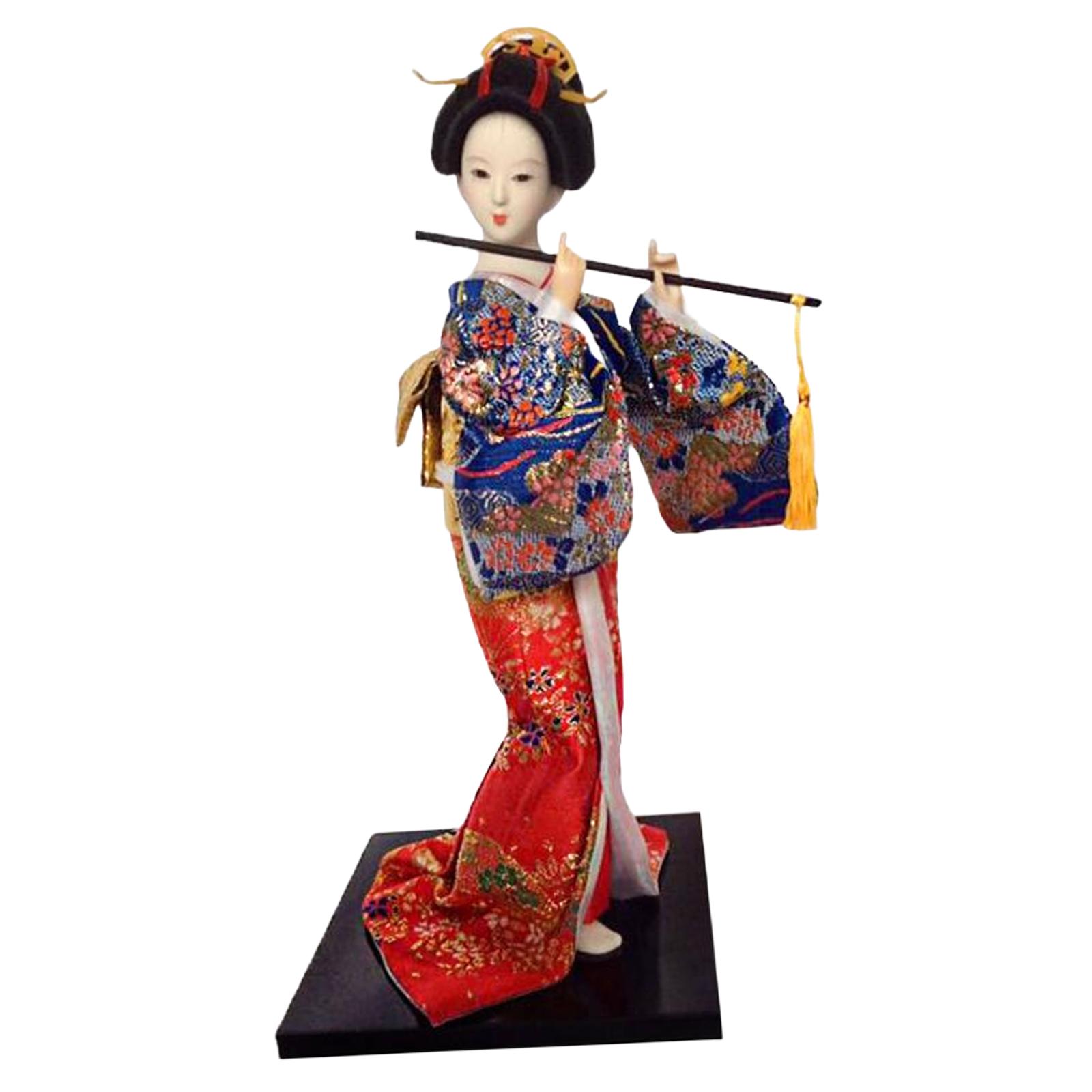 Geisha Kimono Doll Shelf Decor