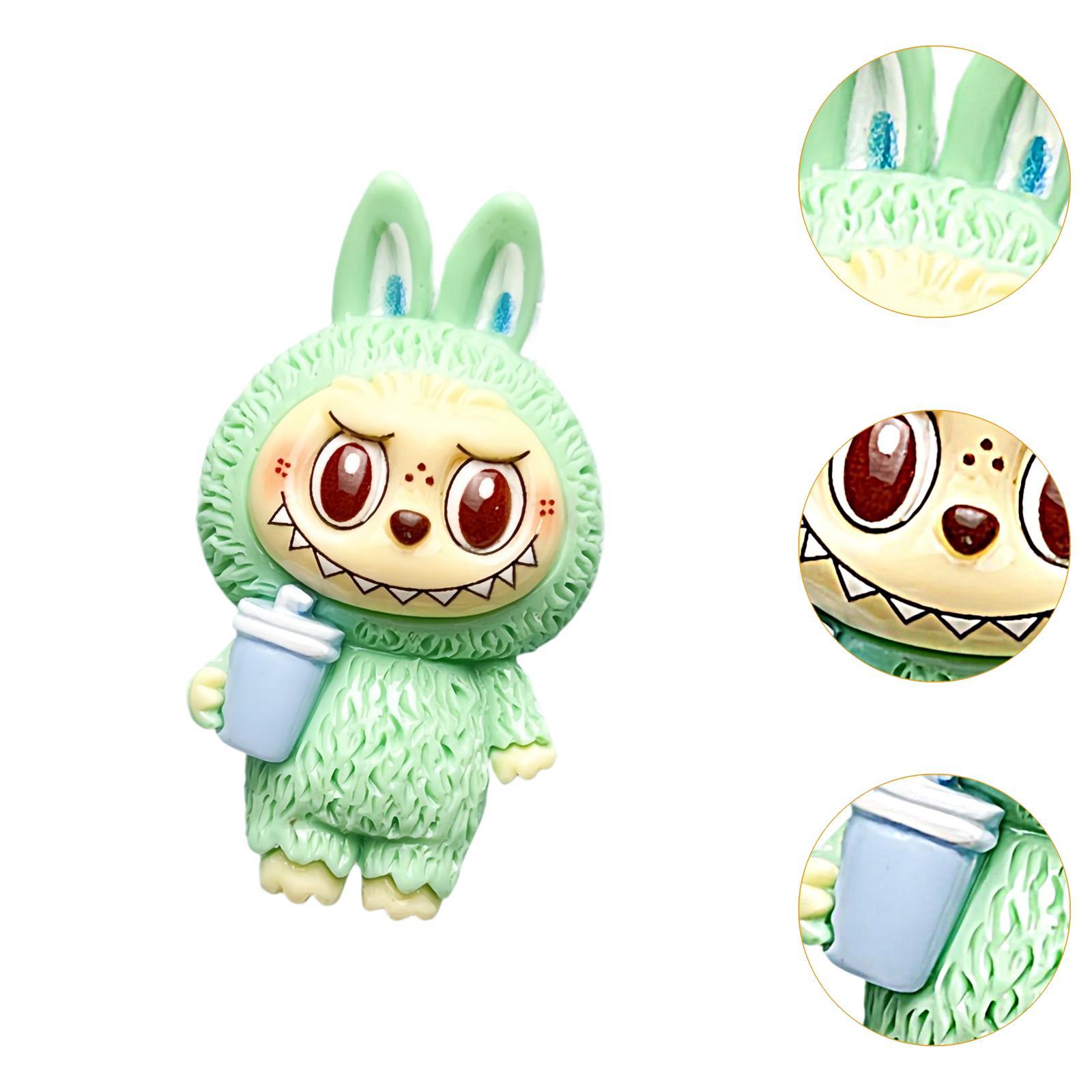 Cute Charms Jewelry Making Supplies Headdress Keychain Resin Flatback Charms Green