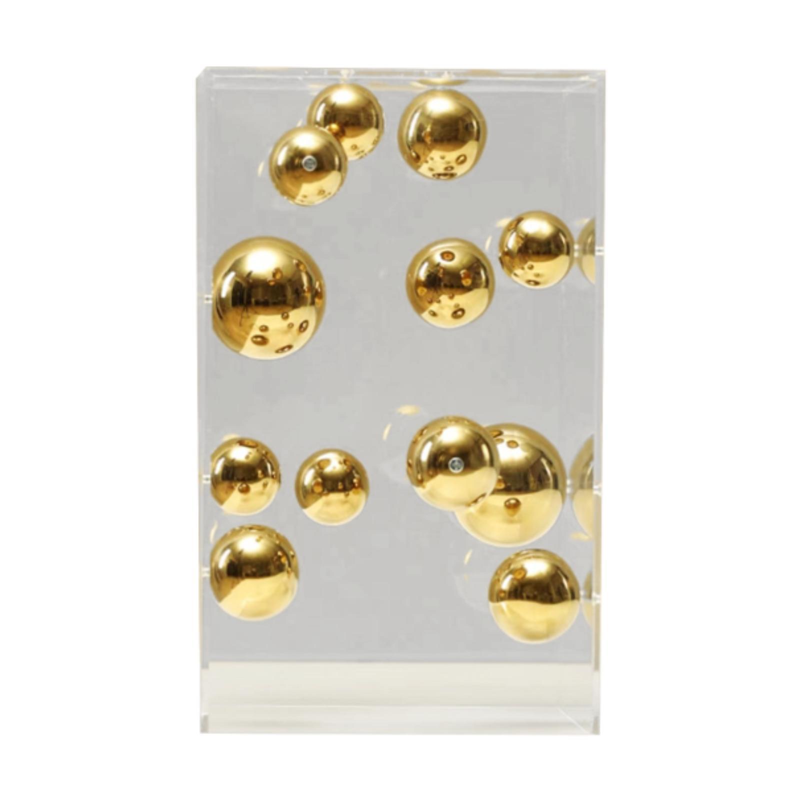 Acrylic Display Case Gold